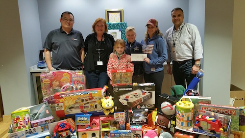 For the ninth year in a row, the Acacia team at our headquarters in Maynard did its part to make the holidays a little brighter for members of our community. The team collected more than 60 toys and gifts as part of the Maynard Police Department’s Toys for Kids drive!