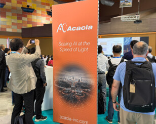 Acacia Banner stand at ECOC 2026